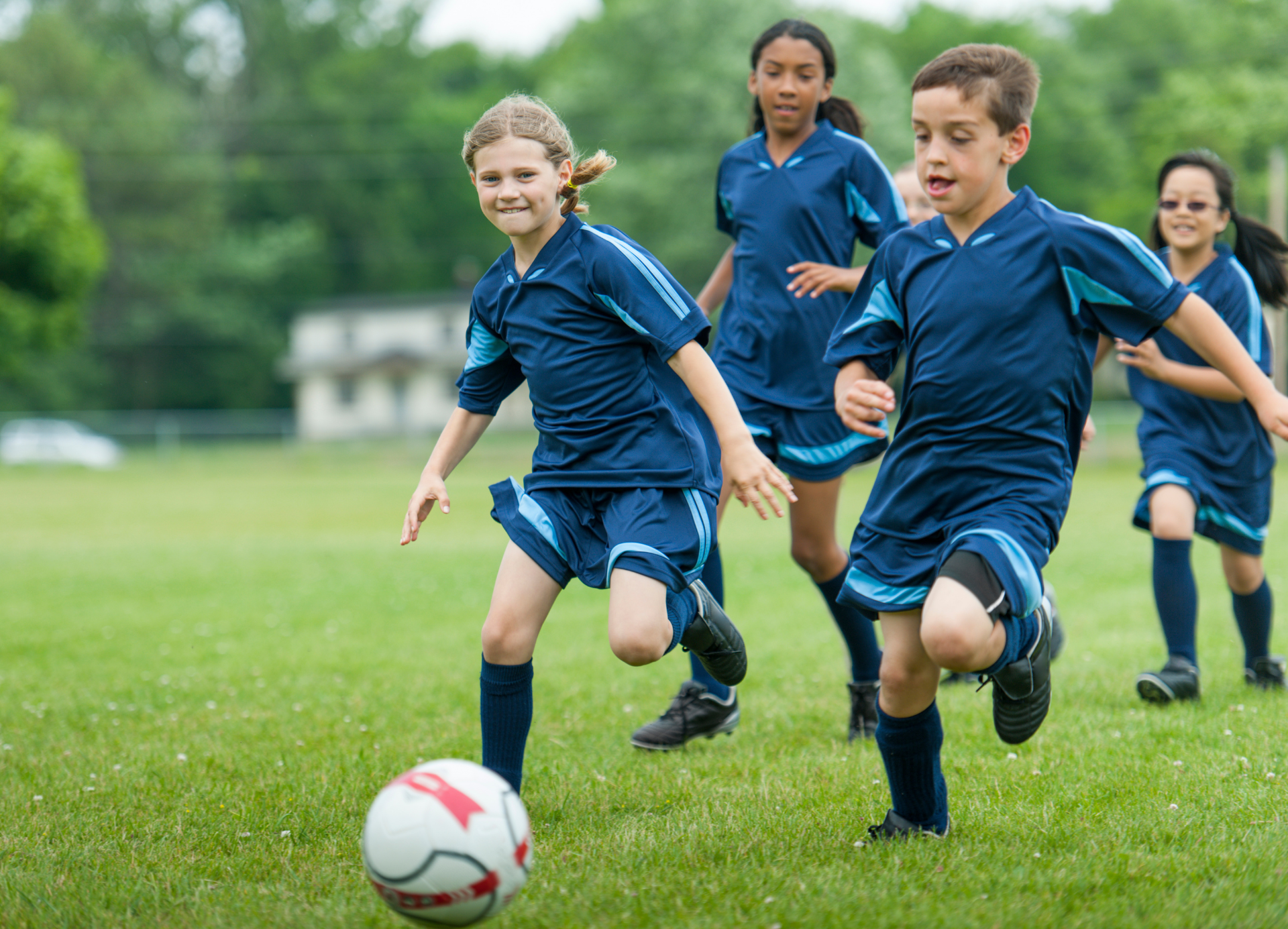kids playing soccer